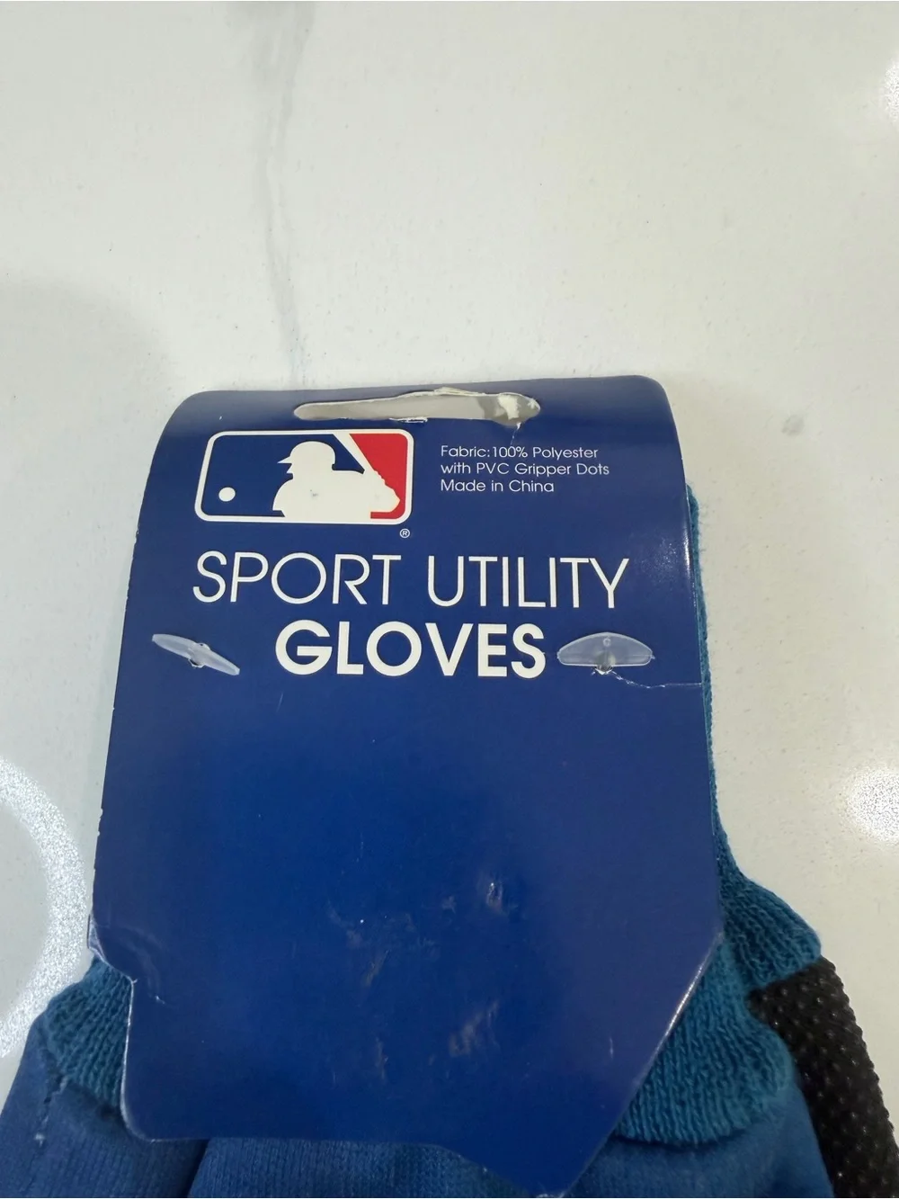 MLB Los Angeles Dodgers Royal Blue and Black Kids Mittens
